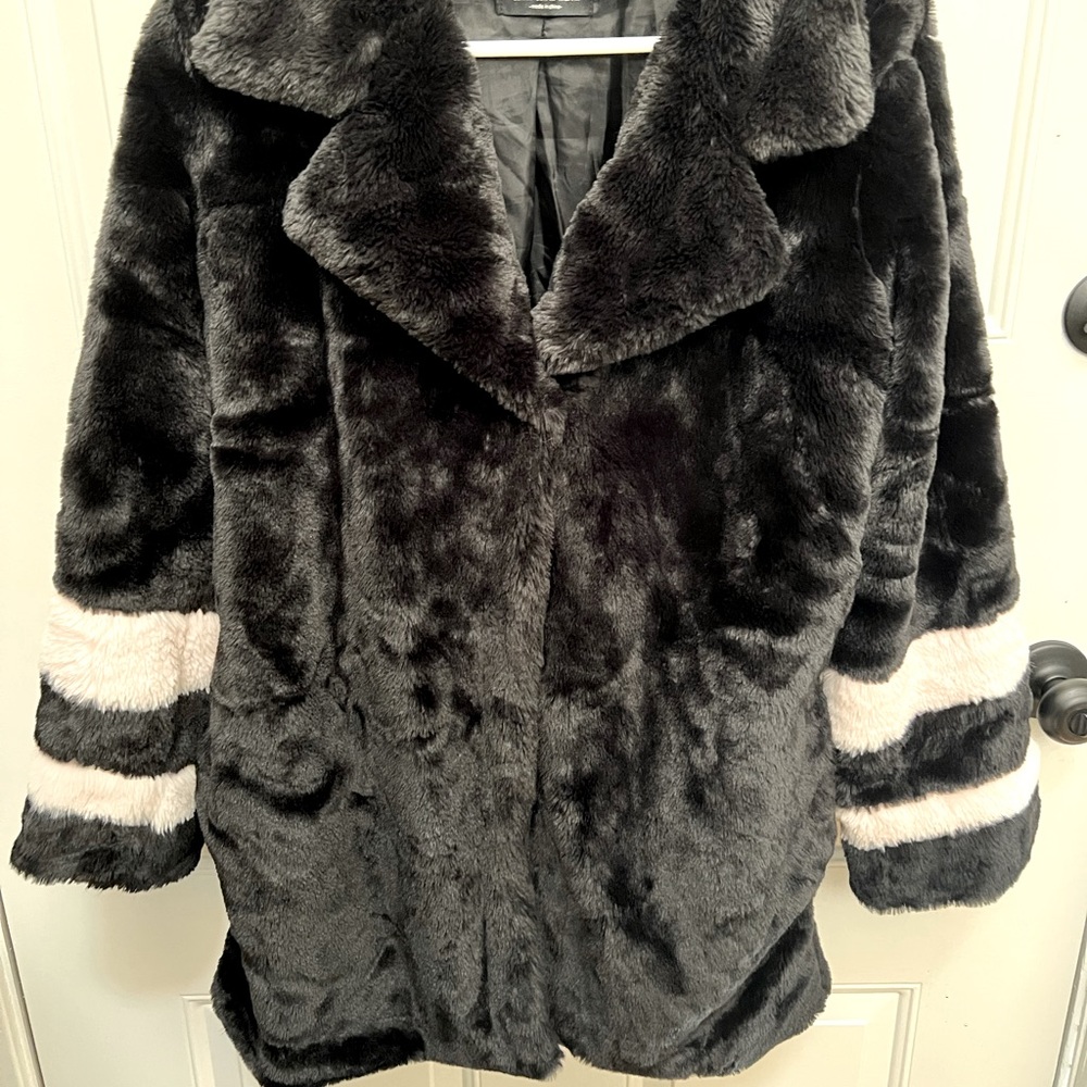 Faux fur coat